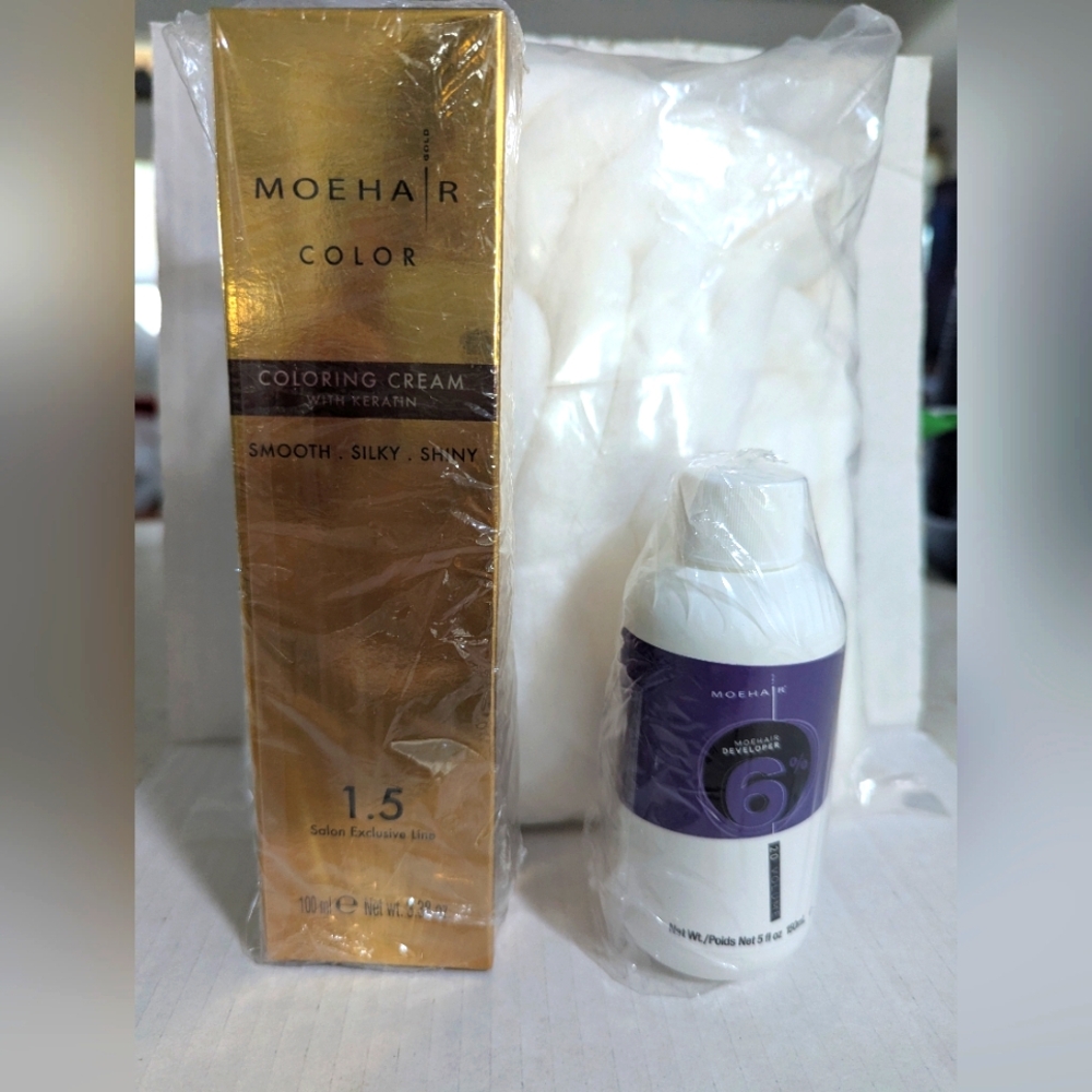 Mohair Dk Copper Blonde Hair Color+Developer